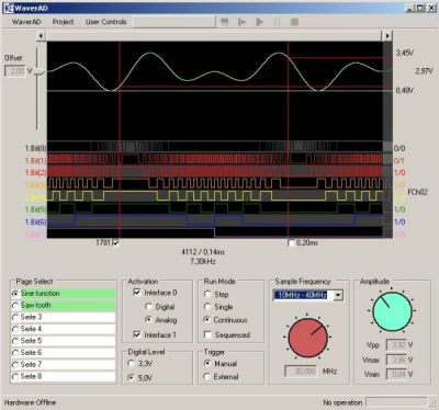 WaverAD arbitrary signal-generator screenshot