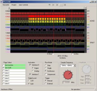 WaverAD arbitrary signal-generator screenshot