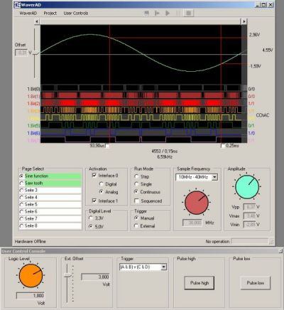 WaverAD arbitrary signal-generator screenshot